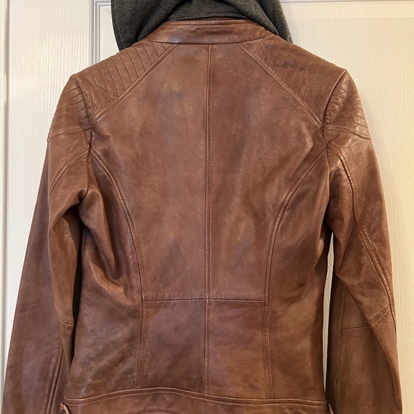 Leather Jacket Bomber Style - Picture 4 of 7